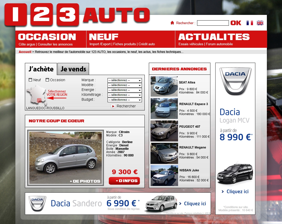 site achat voiture